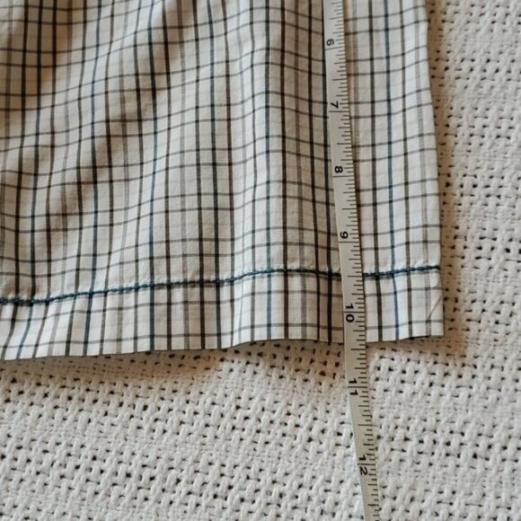 Prana Accented Colored Stitch Striped SS Casual Button Down Sz XL Shirt - Picture 8 of 9